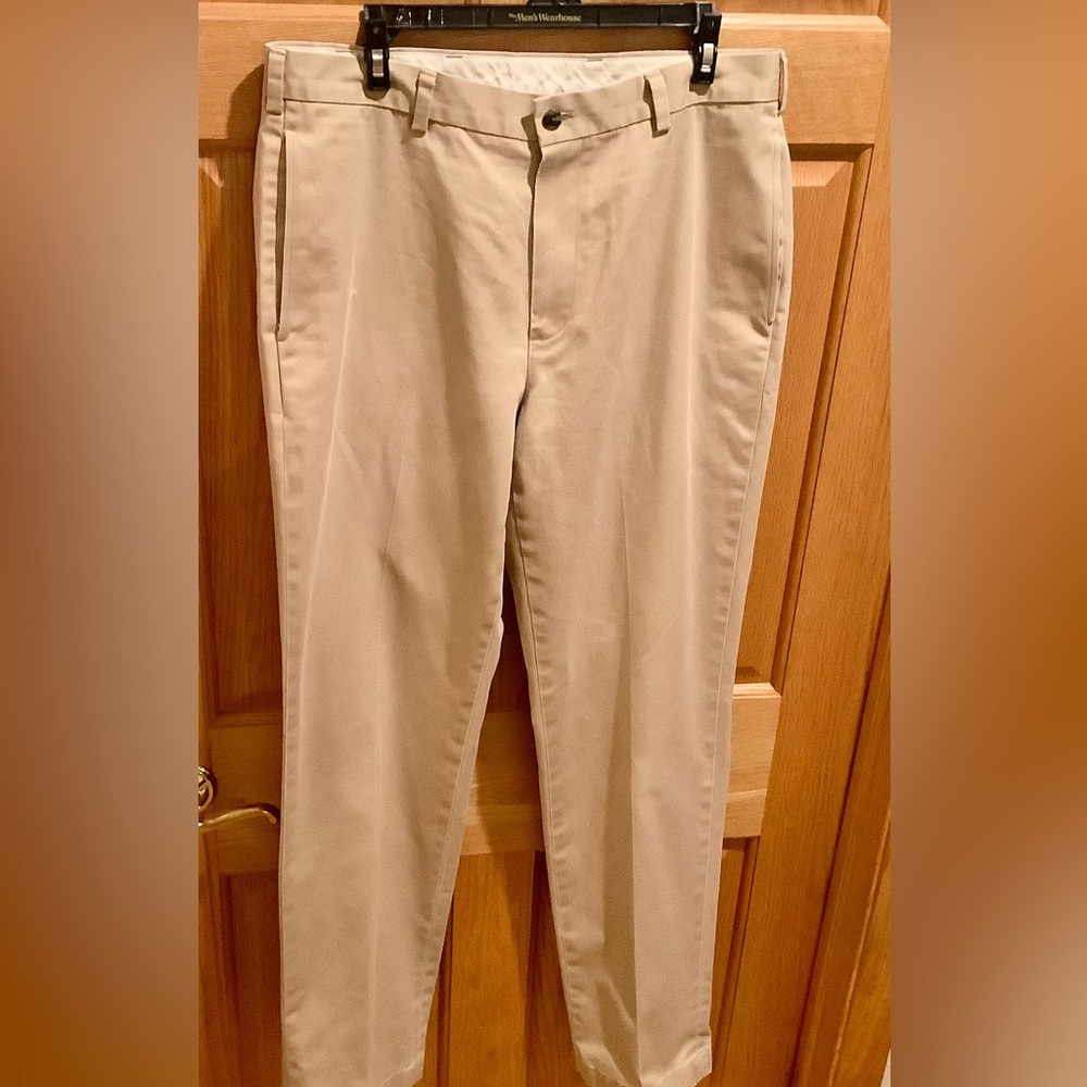 Men’s Brooks Brothers Advantage Tan Chinos Size 34x34 - Picture 7 of 8